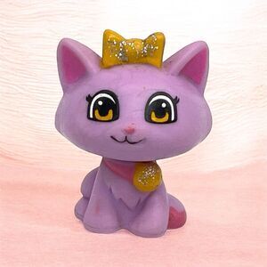 Famosa Pinypon Pets Purple Anime Cat 1.5” Animal Figure